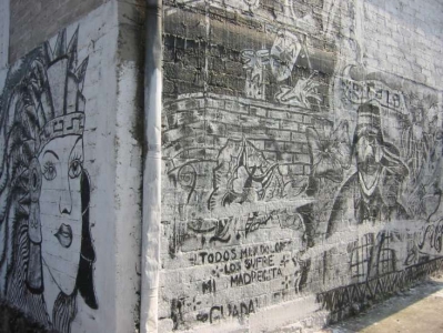 Abbildung Volkstümliche Graffiti, Col. Pedregal de Santo Domingo, Del. Coyoacán, México D.F., 2004