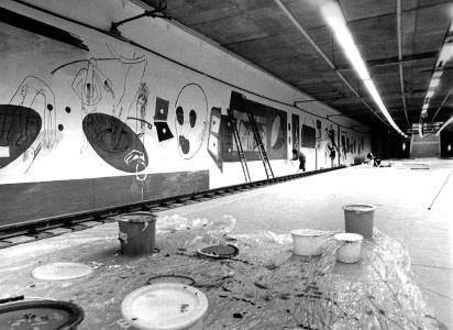 Luigi Archetti, Bilderfluss (während Ausführung 1984) (foto: © Luigi Archetti) archetti_schoerlistrasse_ausfuehrungkl.jpg