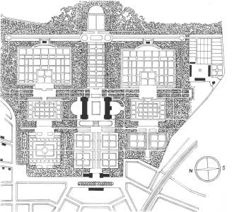 Friedhof Hörnli Basel. Plan der Gesamtanlage 1:5000 (foto: Das Werk 19 (1932), Heft 6, S. 179) bildschirmfoto20251009um203720kl.png