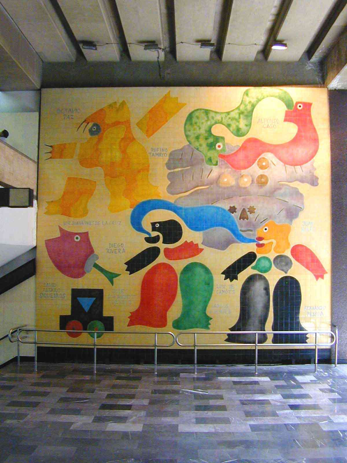 Abbildung José De Guimarães, Civilización y cultura, metro Chabacano, México D.F., 1996