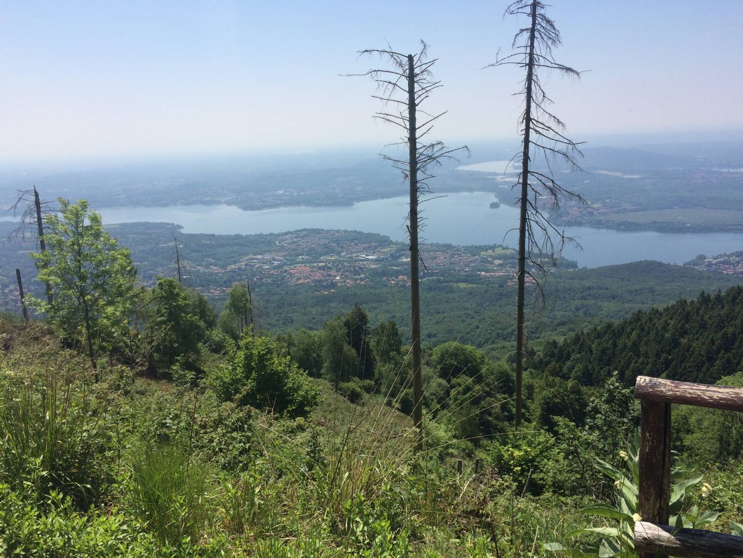 Blick vom Campo dei Fiori auf den Lago di Varese Abbildung Campo dei Fiori
