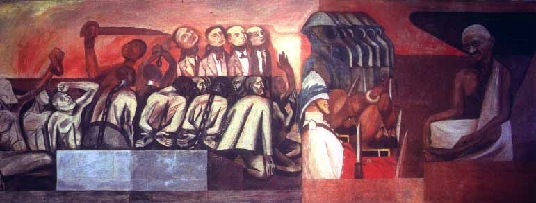José Clemente Orozco, Struggle in the Orient: Slavery, Imperialism and Gandhi orozco_newschool_03kl.jpg