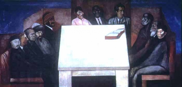 José Clemente Orozco, The Fraternity of All Men at the Table of Brotherhood and Ultimate Universality orozco_newschool_05kl.jpg