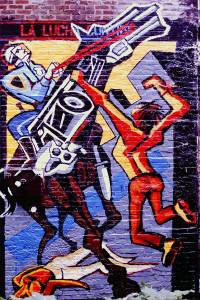 Seth Tobocman, Young People Stand Up to Police (foto: Camille Perrottet) tobocman_standup01kl.jpg