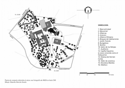 Casino de la Selva, Cuernavaca. Planta de conjunto (reconstrucción) (foto: Eduardo Alarcón Azuela) vinegar586b8c9d20e6fkl.jpeg