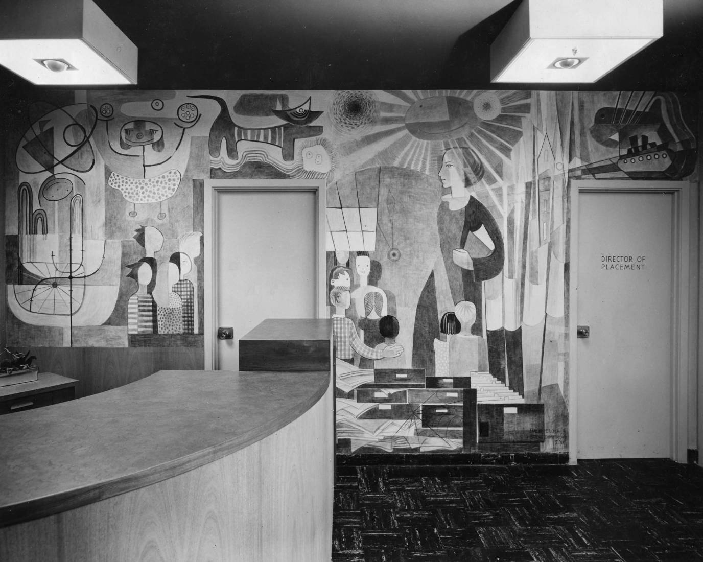 Lucienne Bloch, Teachers' Association, 1951 ill. Lucienne Bloch, Teachers' Association, 1951